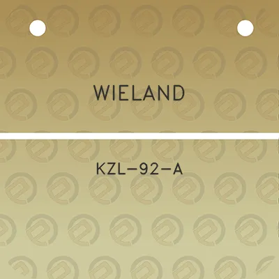 wieland-kzl-92-a