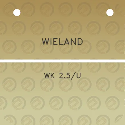 wieland-wk-25u