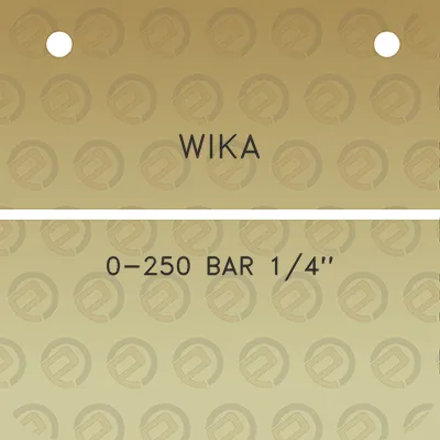 wika-0-250-bar-14