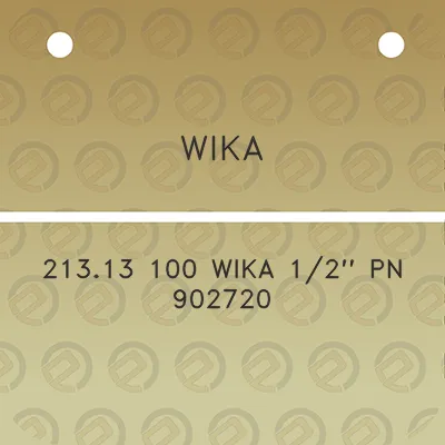 wika-21313-100-wika-12-pn-902720