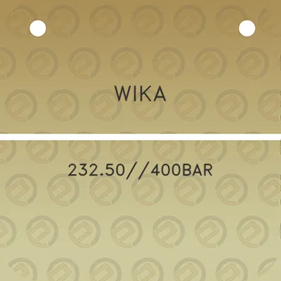 wika-23250400bar