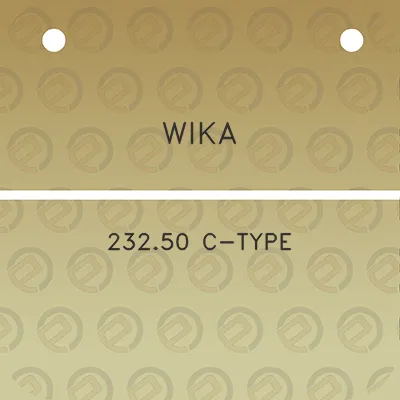 wika-23250-c-type