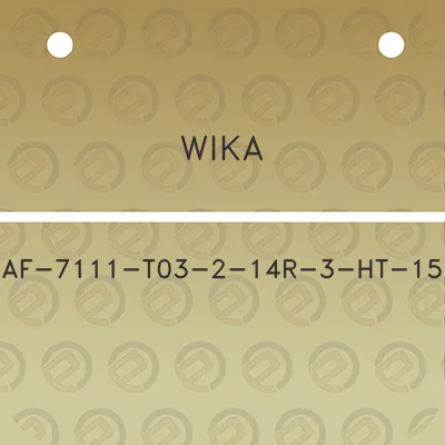 wika-af-7111-t03-2-14r-3-ht-15