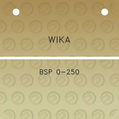 wika-bsp-0-250