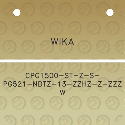 wika-cpg1500-st-z-s-pg521-ndtz-13-zzhz-z-zzz-w