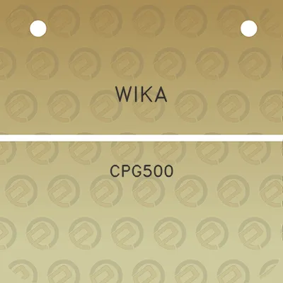 wika-cpg500