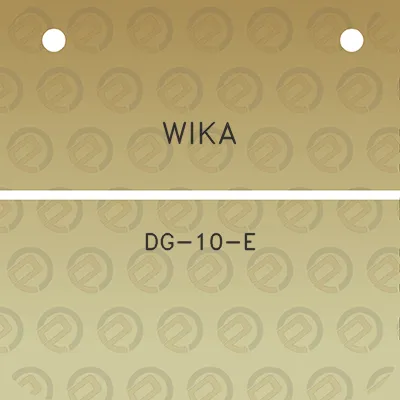 wika-dg-10-e