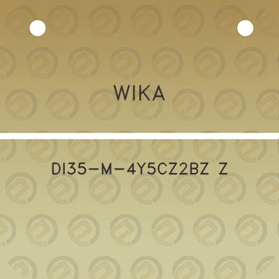 wika-di35-m-4y5cz2bz-z