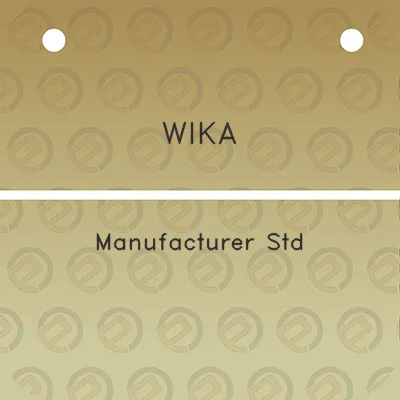 wika-manufacturer-std