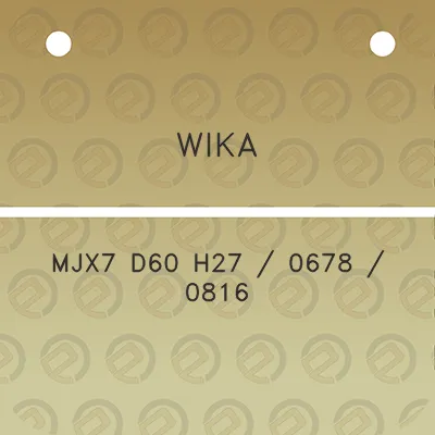 wika-mjx7-d60-h27-0678-0816