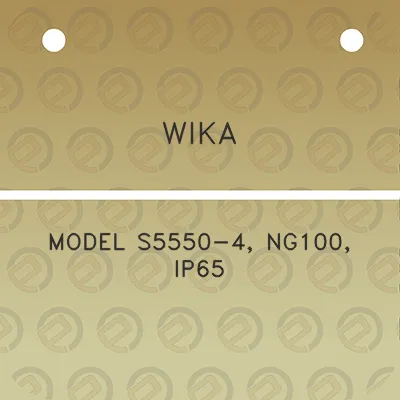 wika-model-s5550-4-ng100-ip65