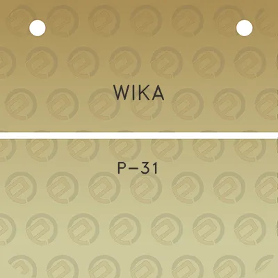 wika-p-31