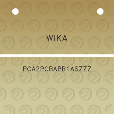 wika-pca2pcbapb1aszzz