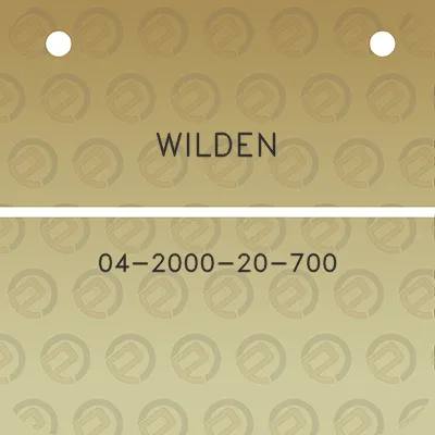 wilden-04-2000-20-700