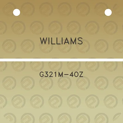 williams-g321m-4oz