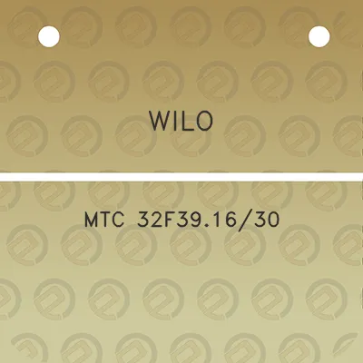 wilo-mtc-32f391630