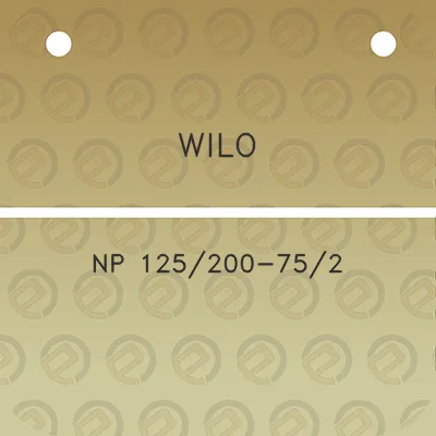 wilo-np-125200-752