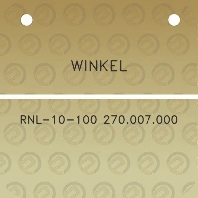 winkel-rnl-10-100-270007000