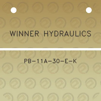 winner-hydraulics-pb-11a-30-e-k