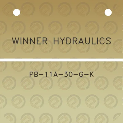 winner-hydraulics-pb-11a-30-g-k