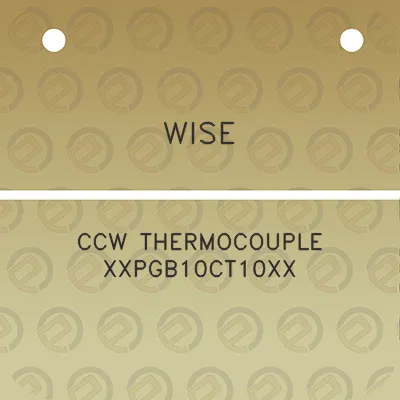 wise-ccw-thermocouple-xxpgb10ct10xx