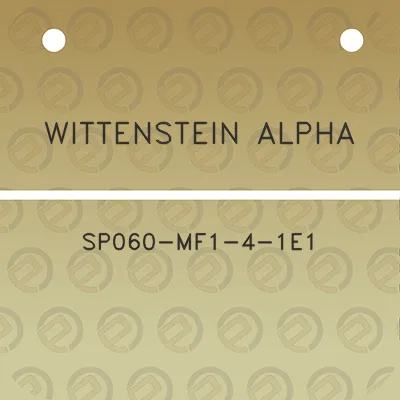 wittenstein-alpha-sp060-mf1-4-1e1