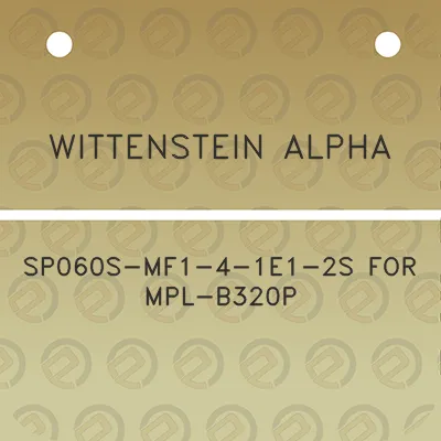 wittenstein-alpha-sp060s-mf1-4-1e1-2s-for-mpl-b320p