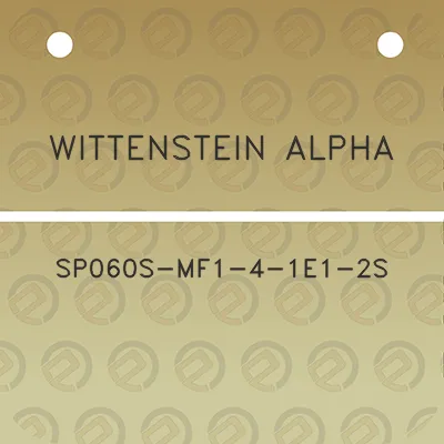 wittenstein-alpha-sp060s-mf1-4-1e1-2s