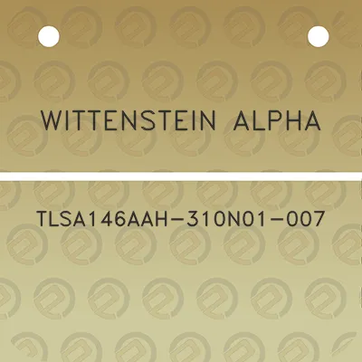 wittenstein-alpha-tlsa146aah-310n01-007