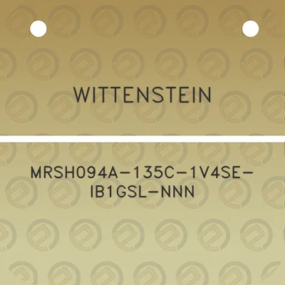 wittenstein-mrsh094a-135c-1v4se-ib1gsl-nnn