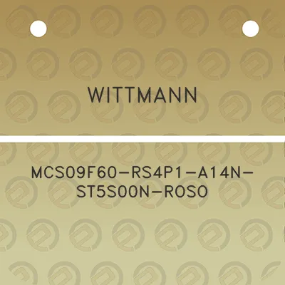 wittmann-mcs09f60-rs4p1-a14n-st5s00n-roso