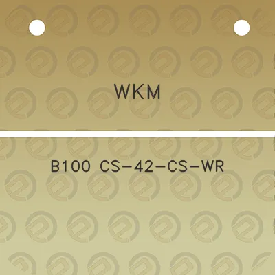 wkm-b100-cs-42-cs-wr