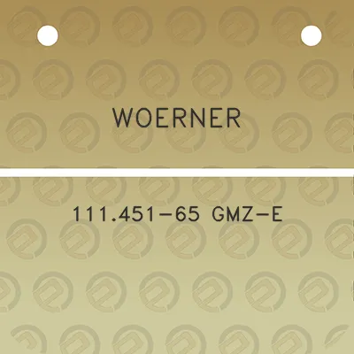 woerner-111451-65-gmz-e