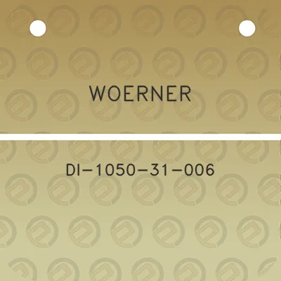 woerner-di-1050-31-006