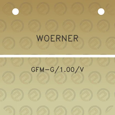 woerner-gfm-g100v