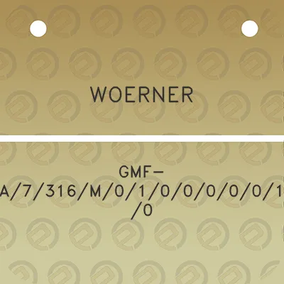 woerner-gmf-a7316m010000010