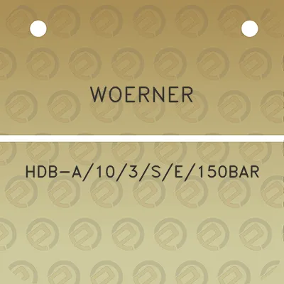 woerner-hdb-a103se150bar