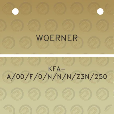 woerner-kfa-a00f0nnnz3n250