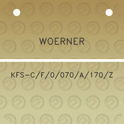 woerner-kfs-cf0070a170z