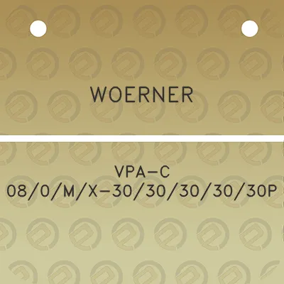 woerner-vpa-c-080mx-3030303030p