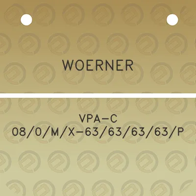 woerner-vpa-c-080mx-63636363p