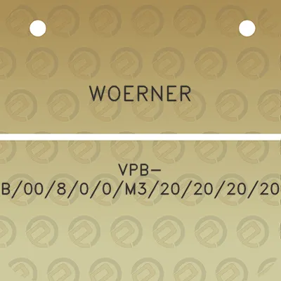 woerner-vpb-b00800m320202020