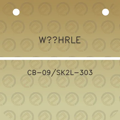 wohrle-cb-09sk2l-303