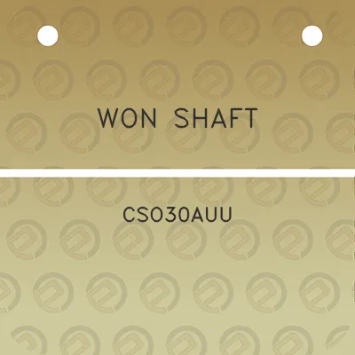 won-shaft-cso30auu