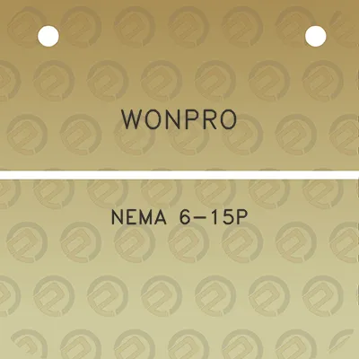 wonpro-nema-6-15p