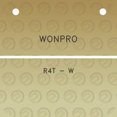 wonpro-r4t-w