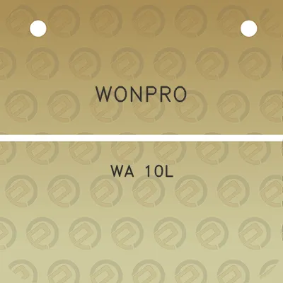 wonpro-wa-10l