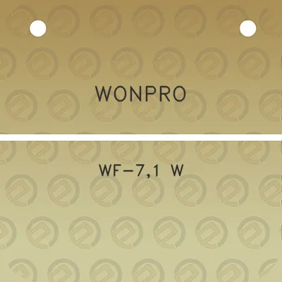 wonpro-wf-71-w