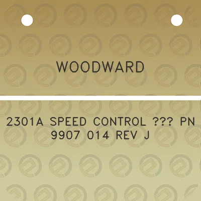 woodward-2301a-speed-control-pn-9907-014-rev-j