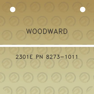 woodward-2301e-pn-8273-1011